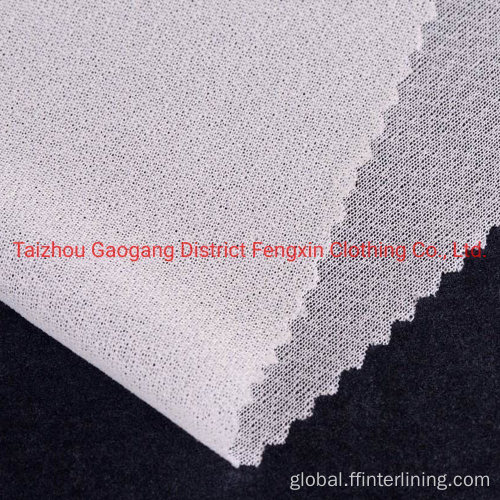 Double Dot Fusible Interlining 100D*100D woven fusible garment interlining Supplier